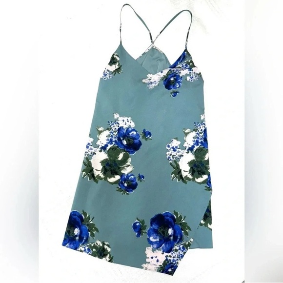 Free People Blue Cascades Mini Dress - Picture 6 of 8